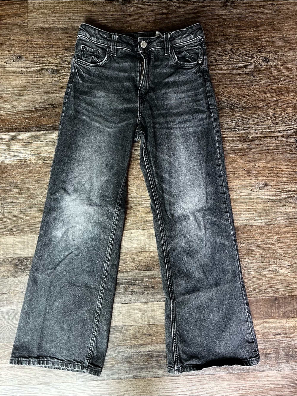 H&M Girls Baggy Low-Waist Jeans - Black